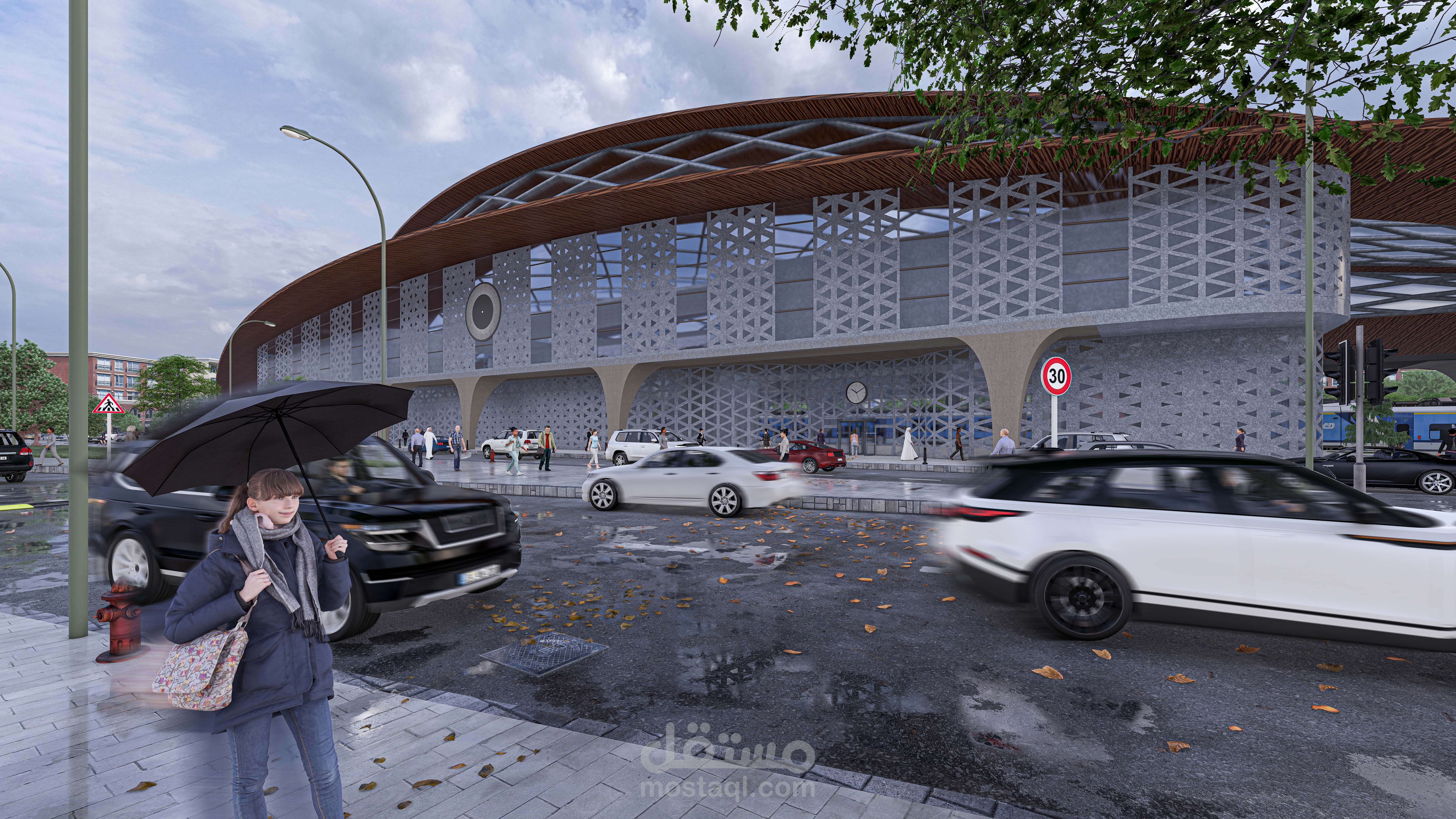 مشروع جامعي محطة قطار