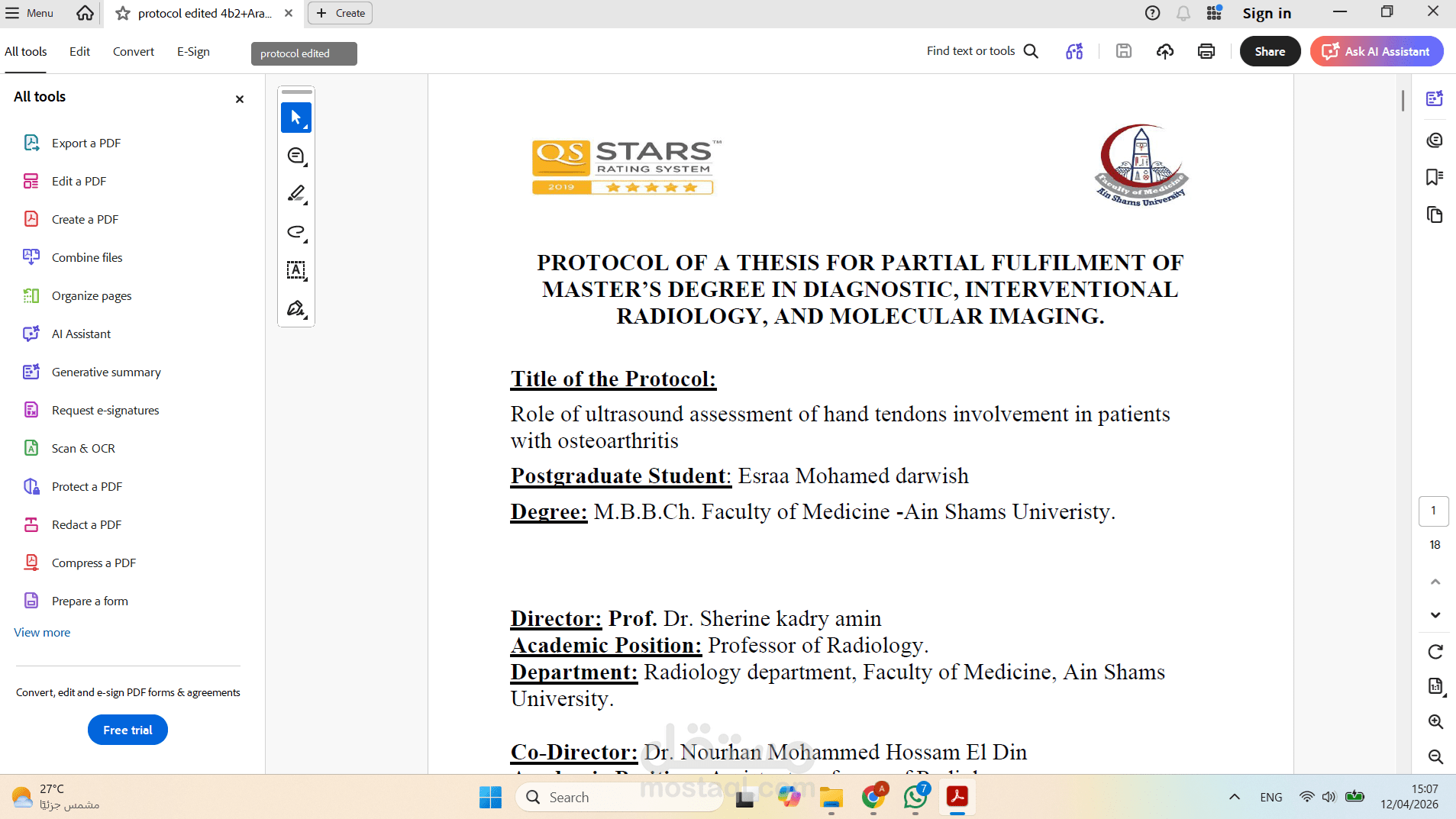 creating research protocol