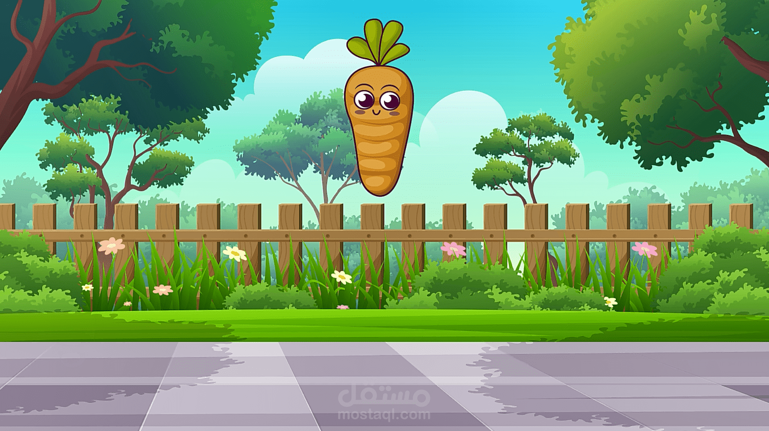 فيديو موشن جرافيك لتحريك مشهد كرتوني