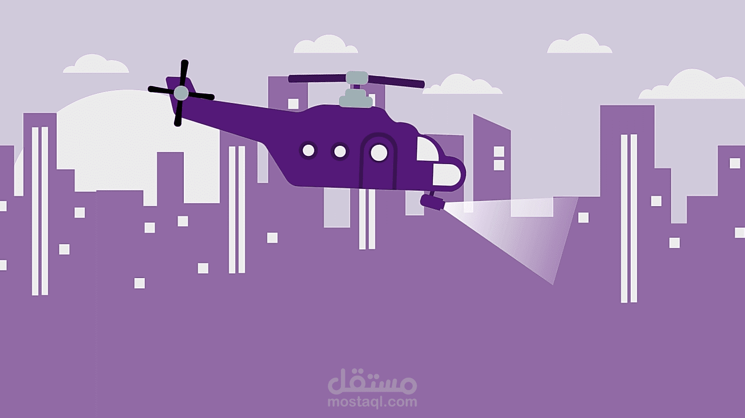 فيديو موشن جرافيك لتحريك طائرة