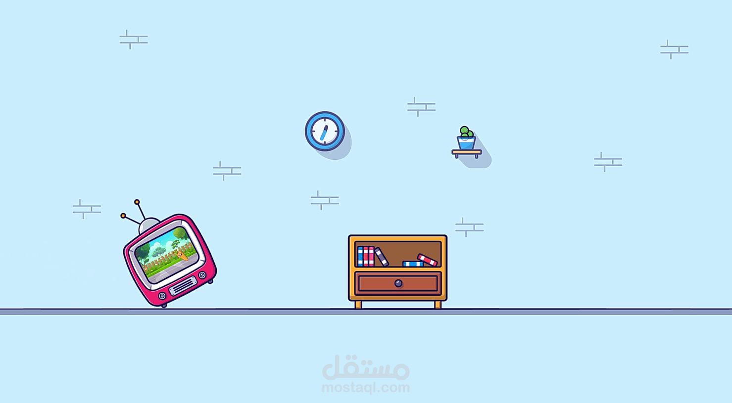 فيديو موشن جرافيك 2D - تحريك مشهد بأسلوب كرتوني