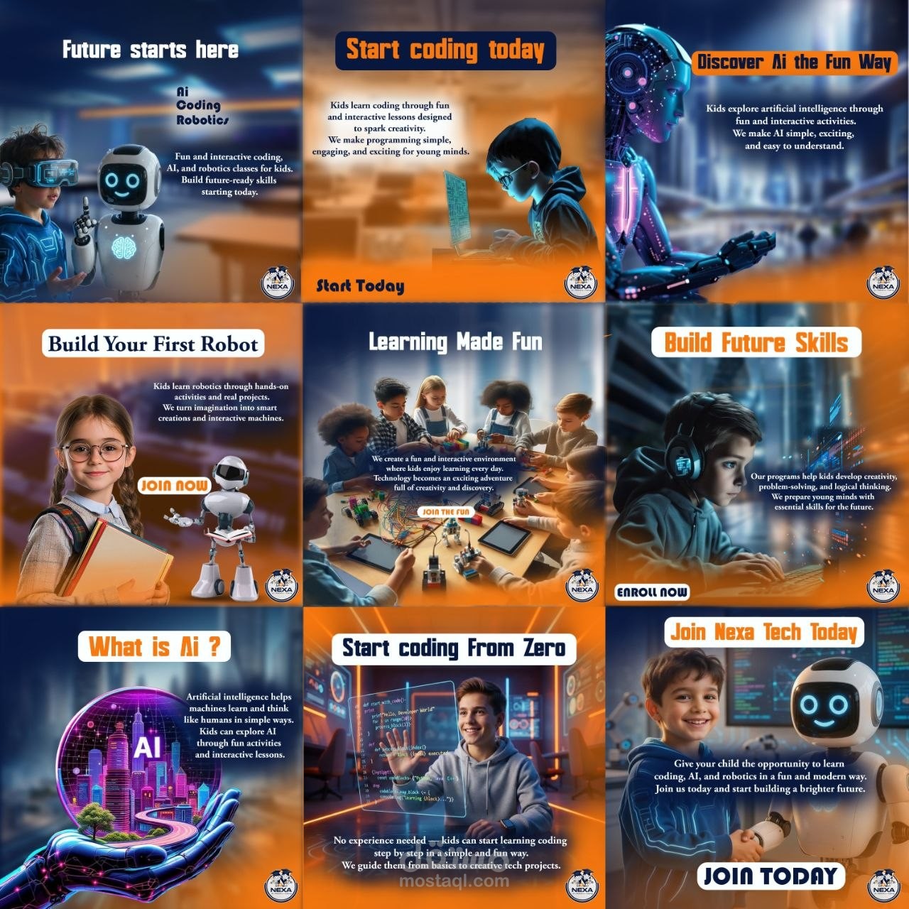 NEXA TECH – Kids Coding, AI & Robotics Social Media