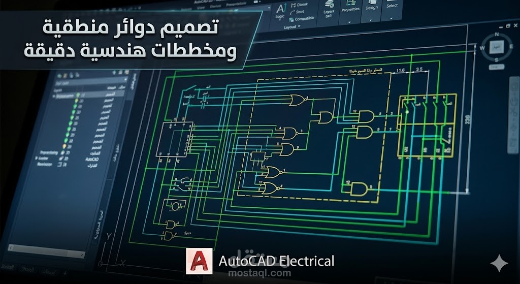 تصميم مخططات هندسية وكهربائية (Shop Drawings) دقيقة بـ AutoCAD