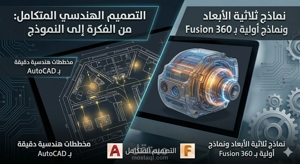 التصميم الهندسي المتكامل: من المخططات الثنائية إلى النماذج الثلاثية