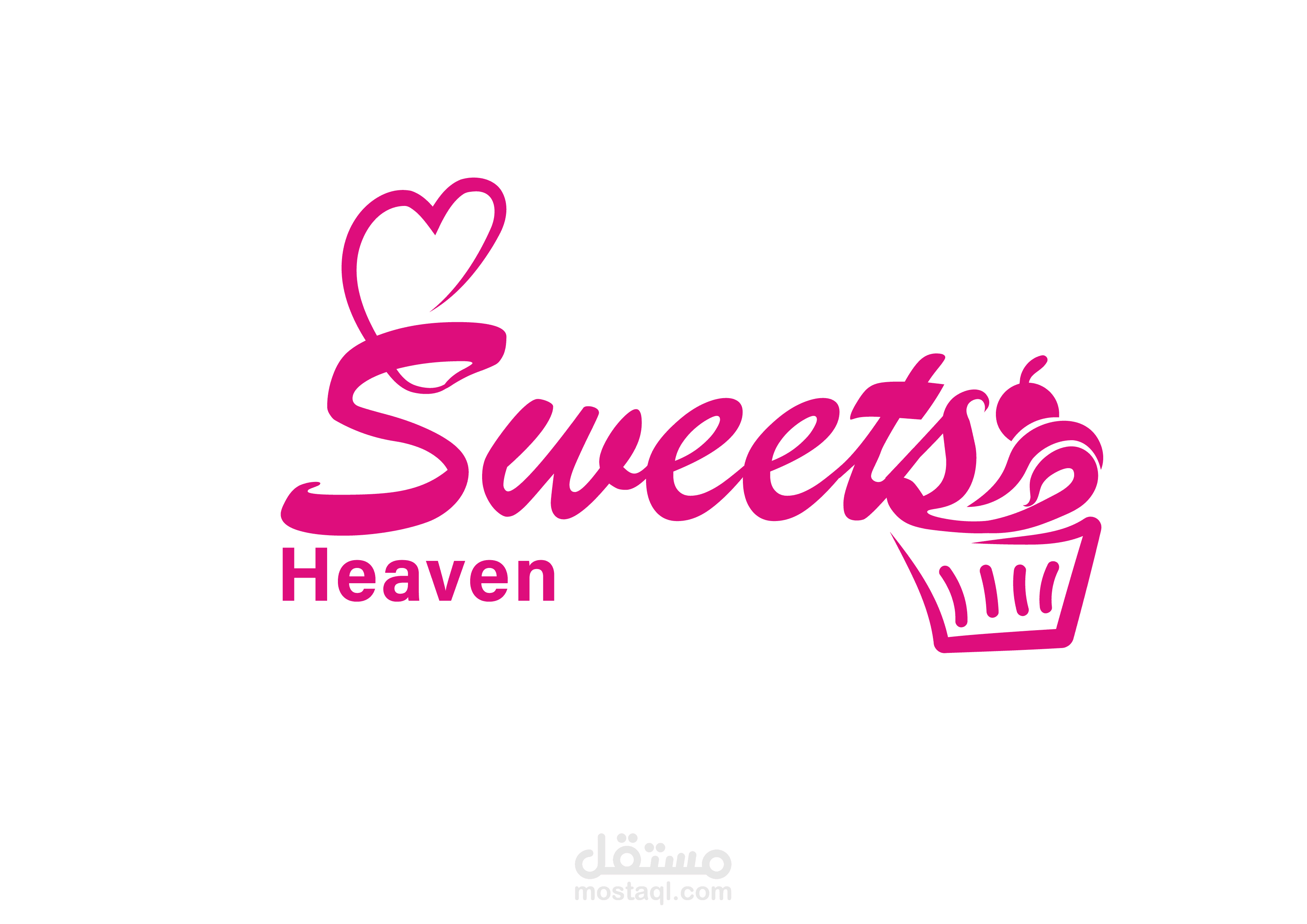 عمل logo لمحل حلوى