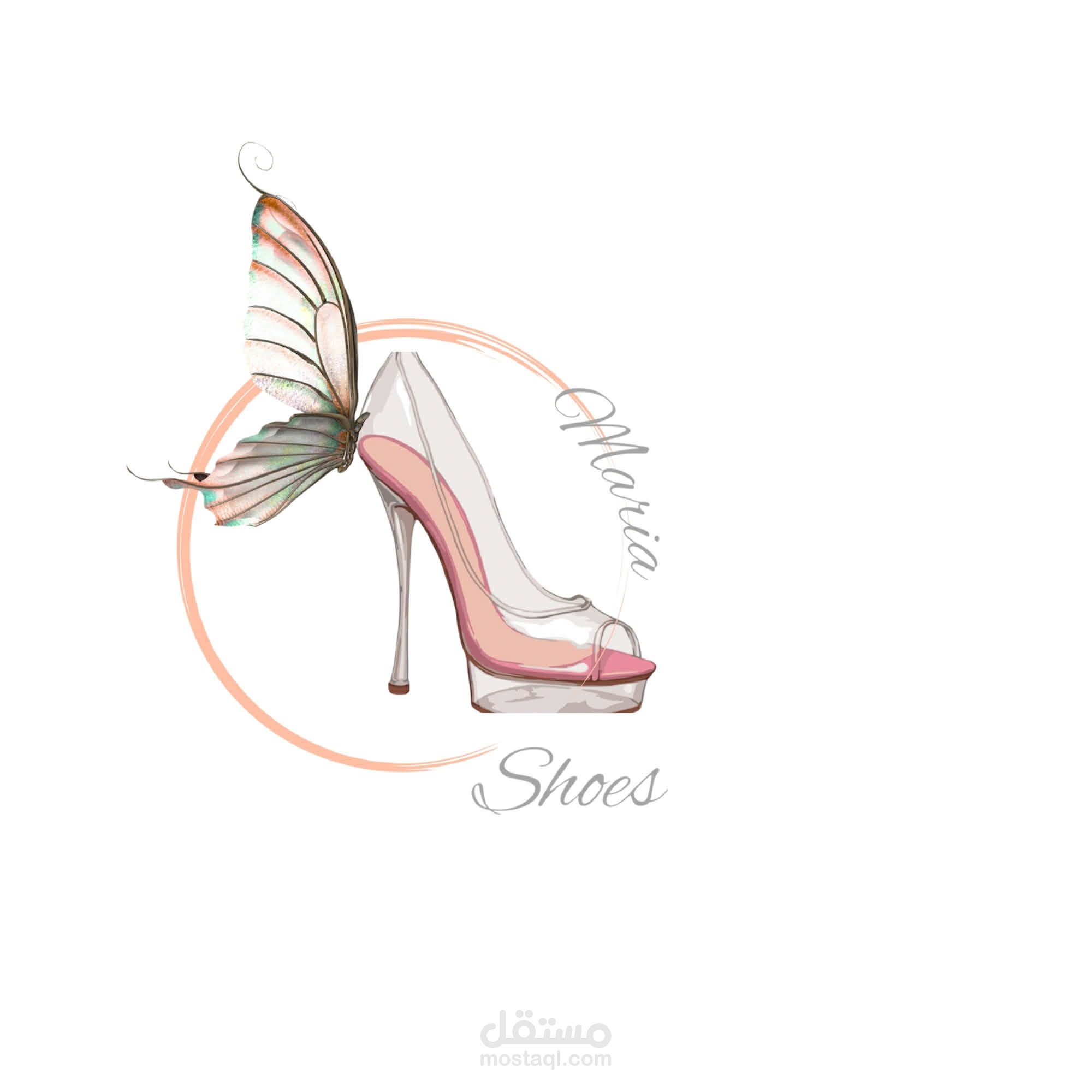 تصميم شعار لاحذية نسائية