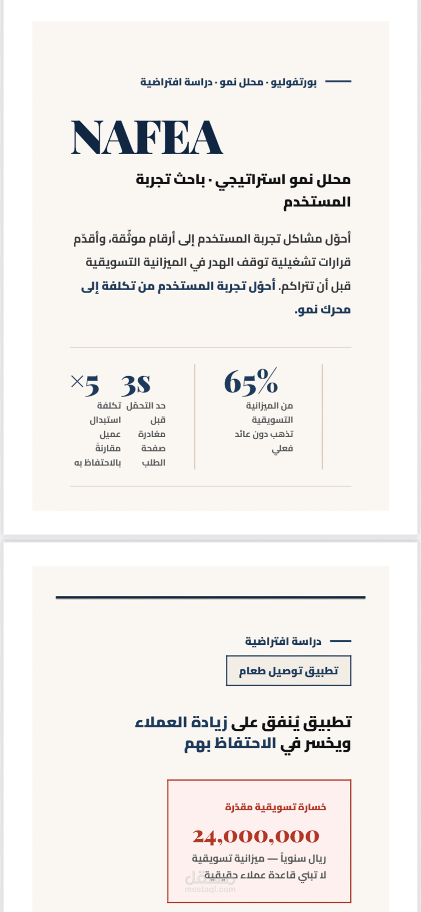 تحليل تطبيق توصيل طعام