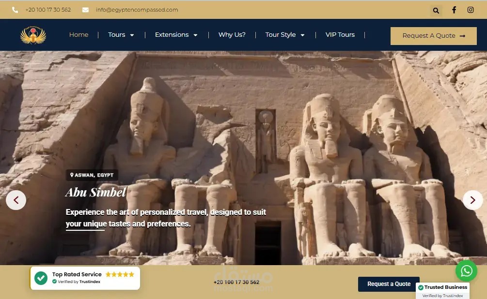 شركة متخصصة في تنظيم الرحلات السياحية للاجانب في مصر
