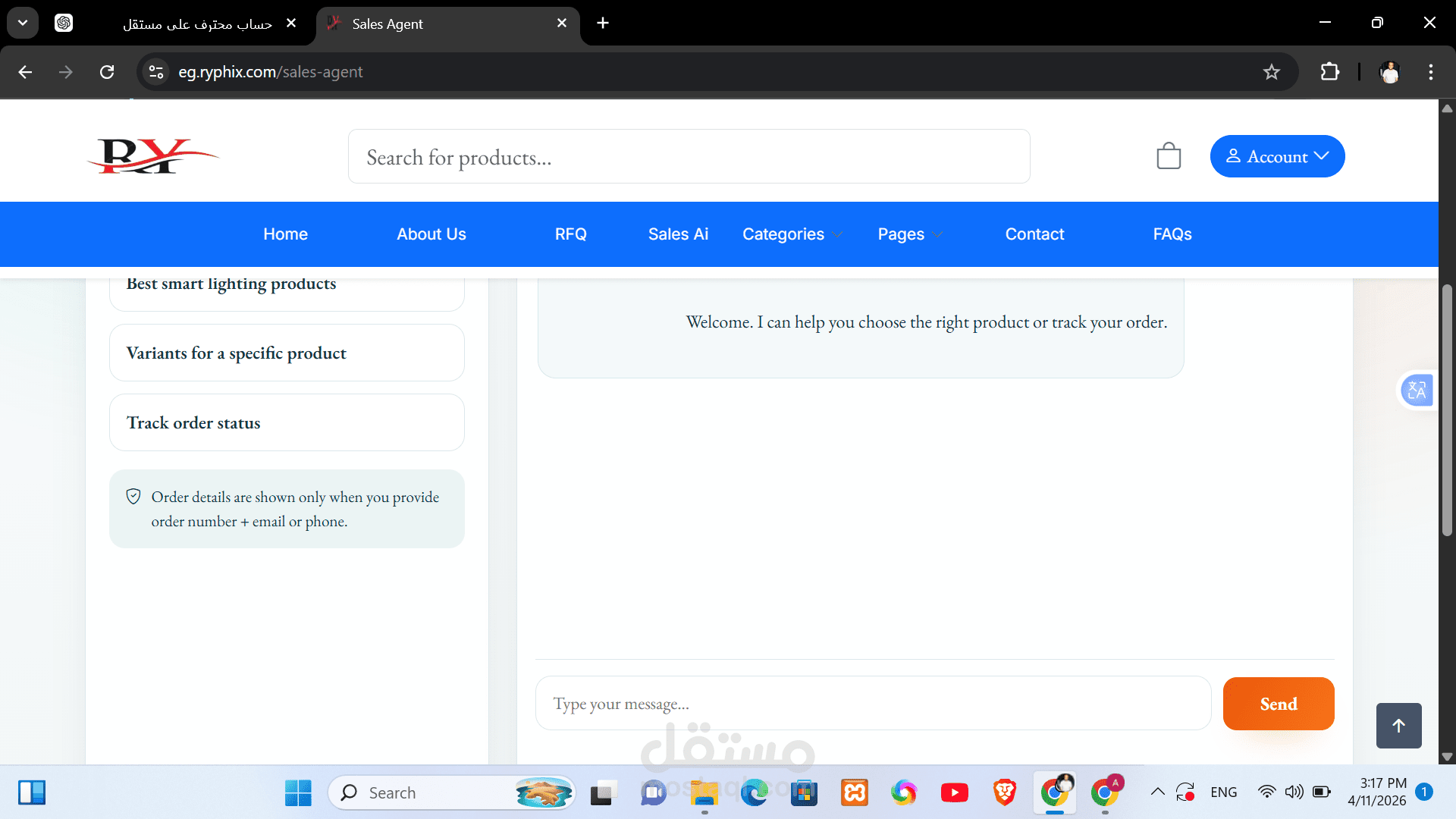 Smart Home Dashboard with AI & Order Tracking (Laravel + Filament)
