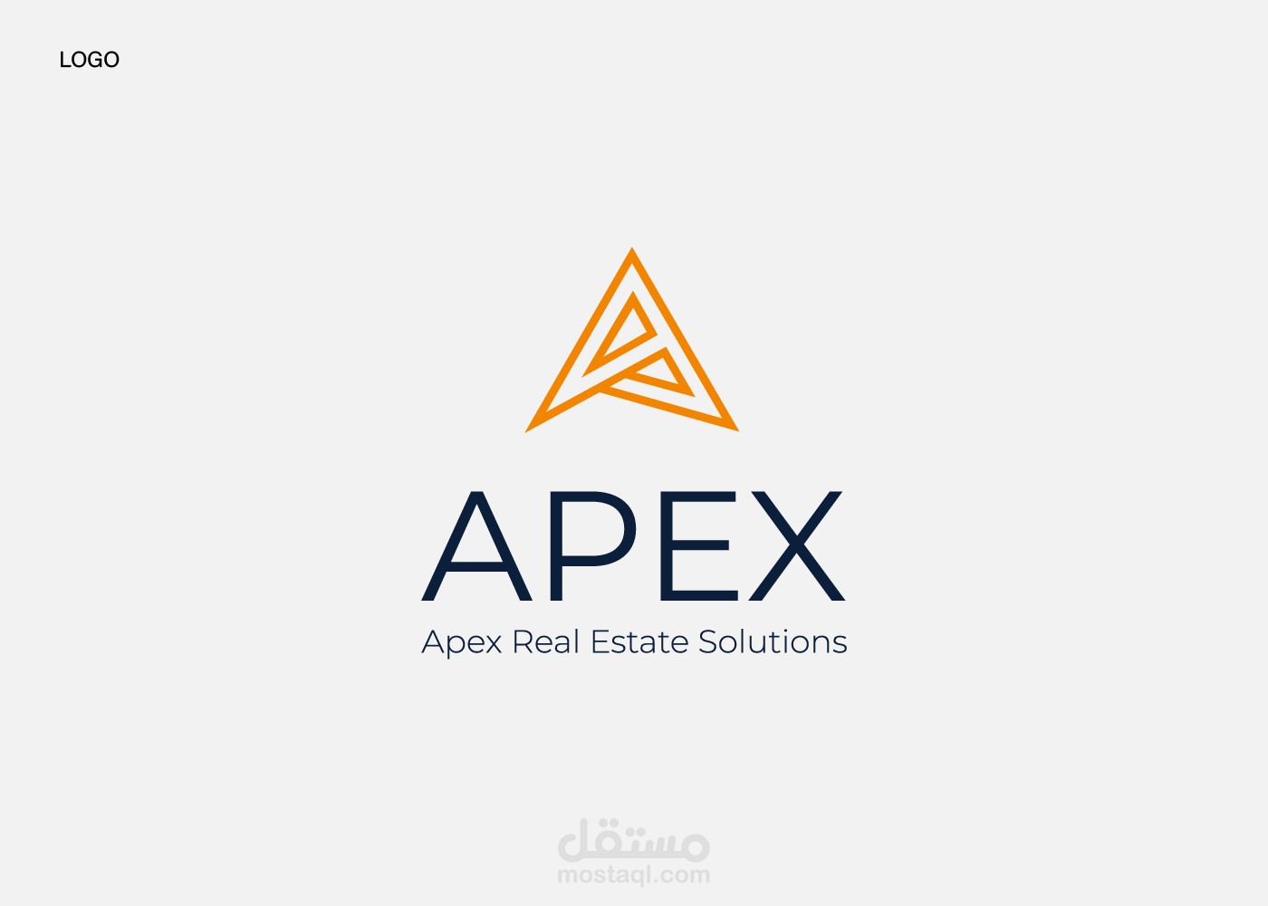 تصميم شعار وهوية لشركة مقاولات بإسم "APEX"