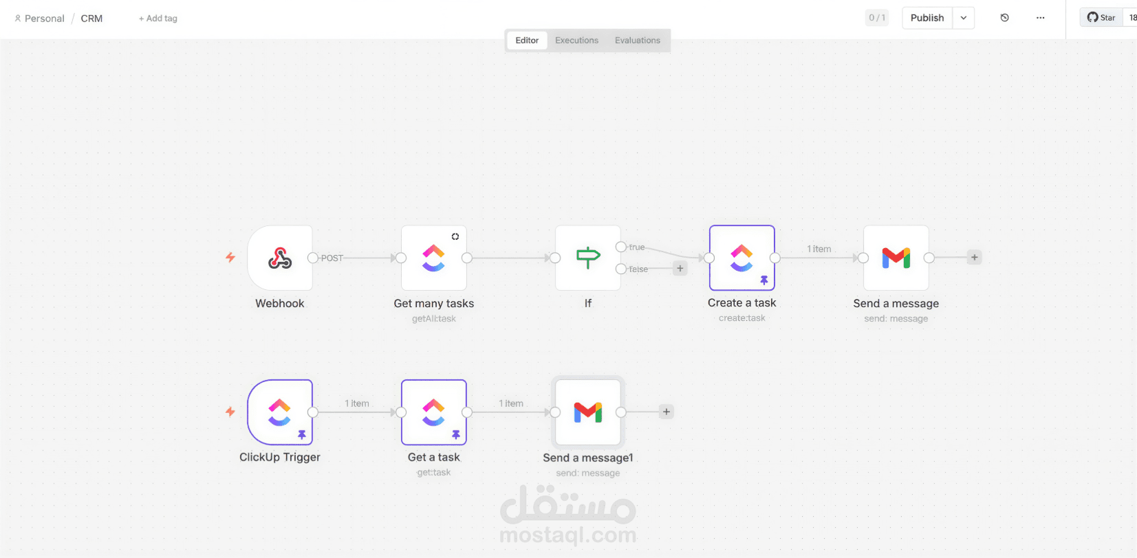 AI CRM Automation with n8n, ClickUp & Gmail Integration