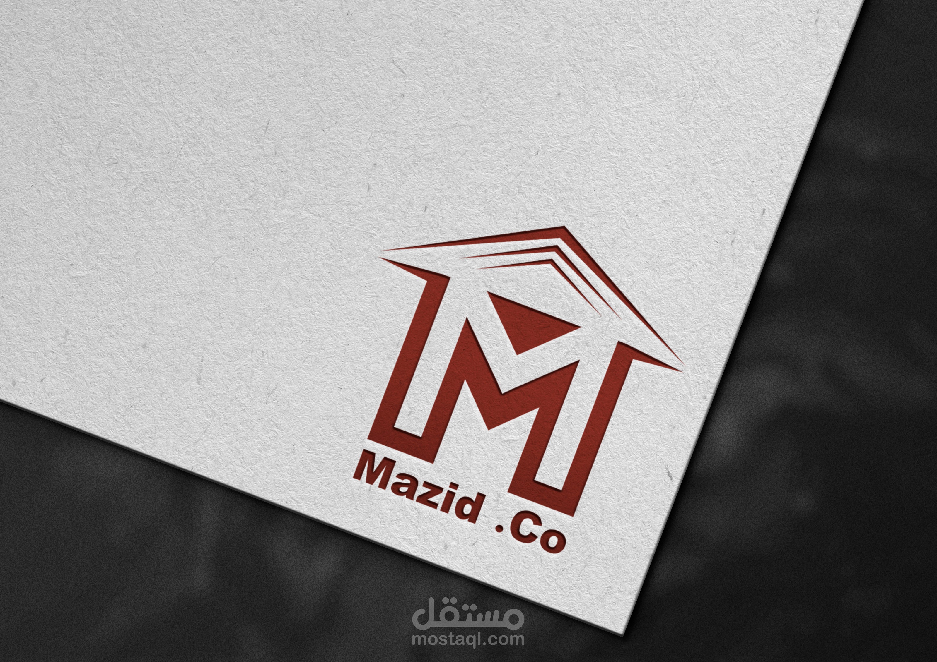 تصميم هويه بصريه لشركه MAZED.CO للعقارات بالسعوديه