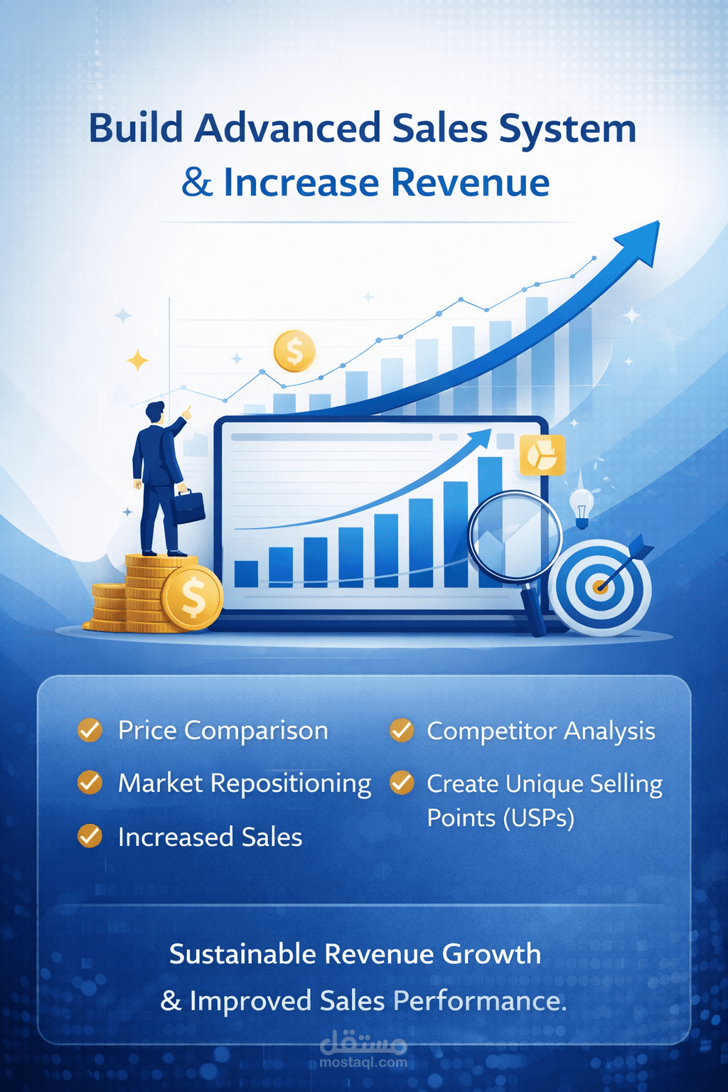 بناء نظام مبيعات احترافي وتحقيق نمو مستدام في الإيرادات
