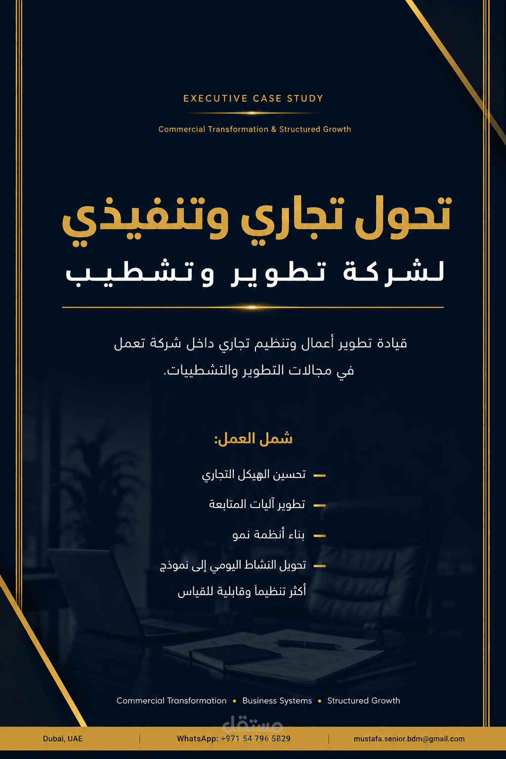 تطوير مبيعات وتسعير وعروض لشركة تشطيب وديكور