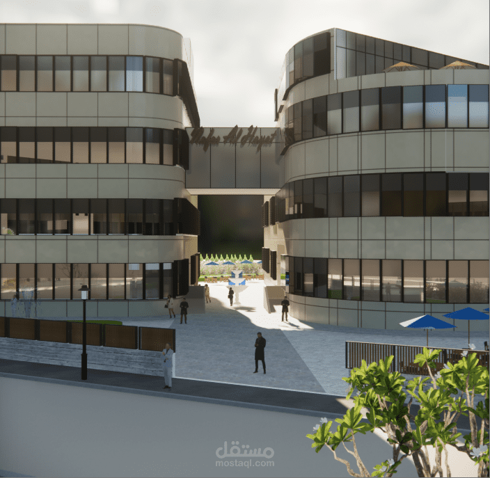 تصميم مبني تجاري اداري