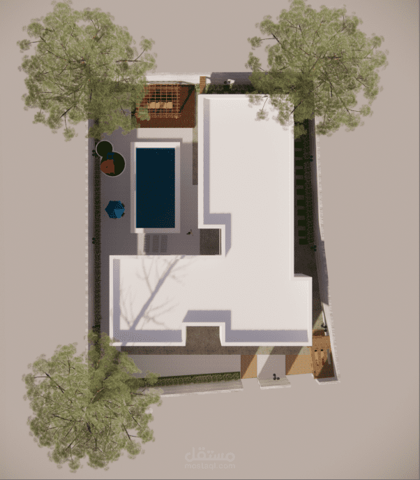 تصميم حديقة فيلا