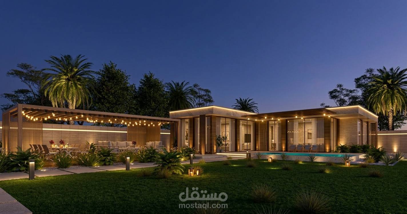 تصميم خارجي لاستراحة