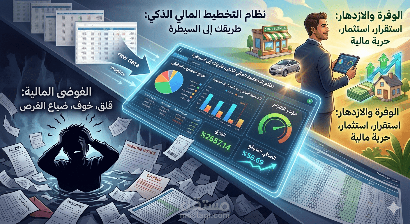 نظام للسيطرة المالية الذكية - Smart Budget Tracker Pro