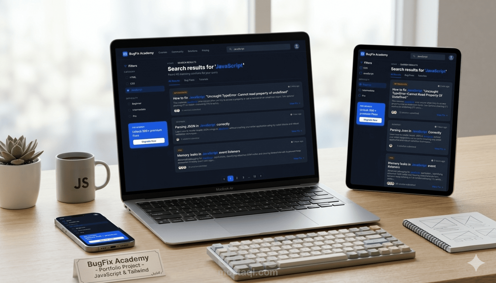 تحويل تصميم Figma / PSD إلى موقع احترافي Responsive بدقة عالية باستخدام HTML, CSS, React