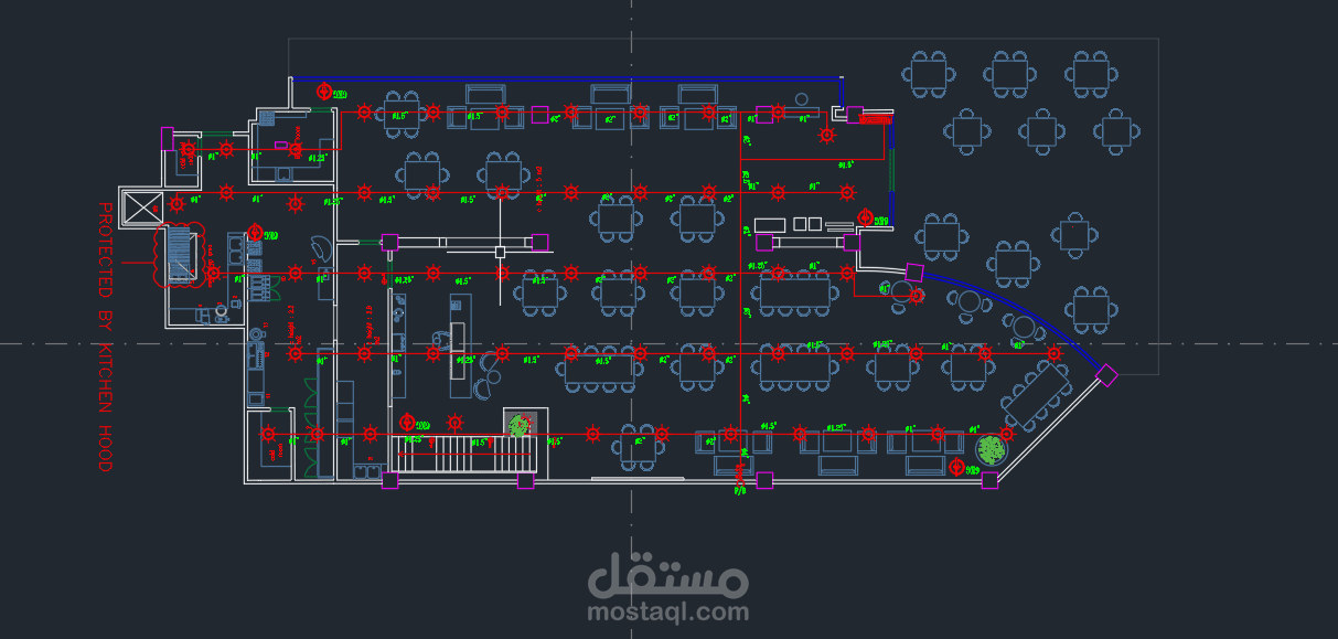 Fire Protection & Early Warning System Design for a Restaurant