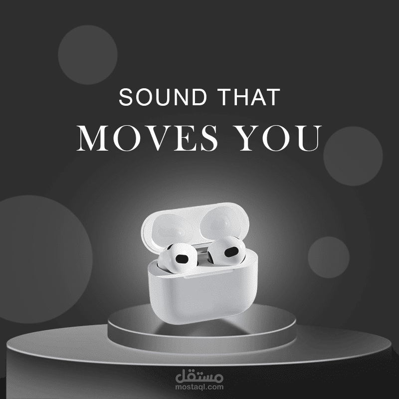 Sound That Moves You — AirPods Poster
