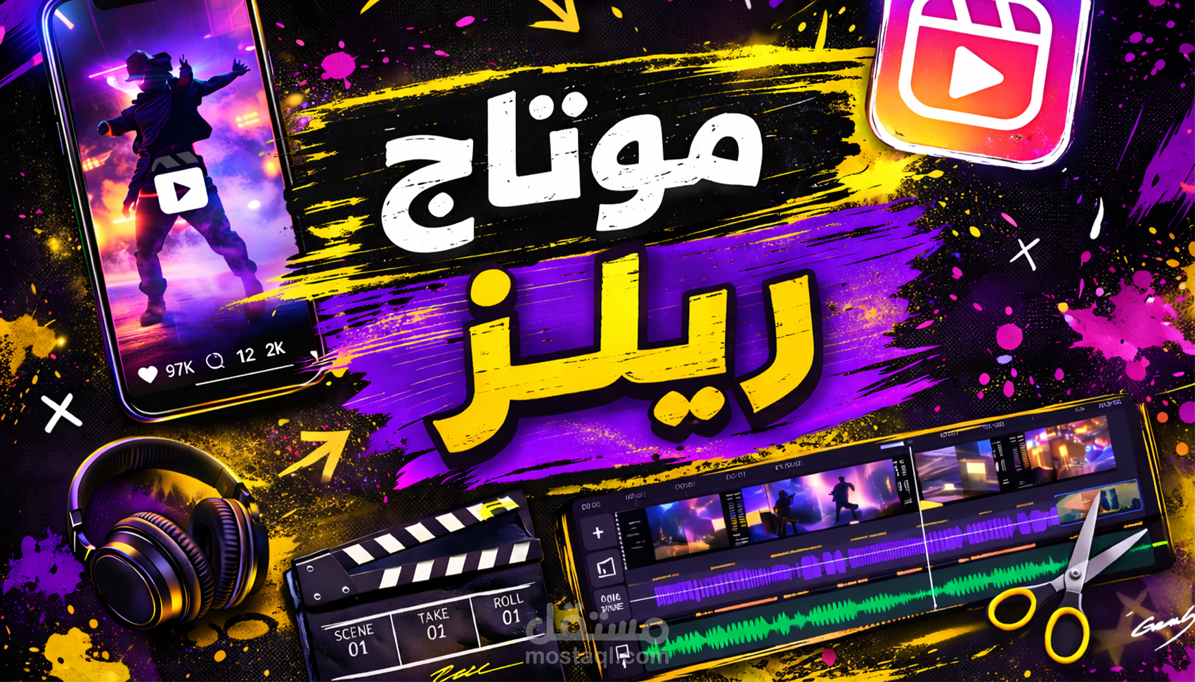 مونتاج ريلز احترافي مع فياض الكندي