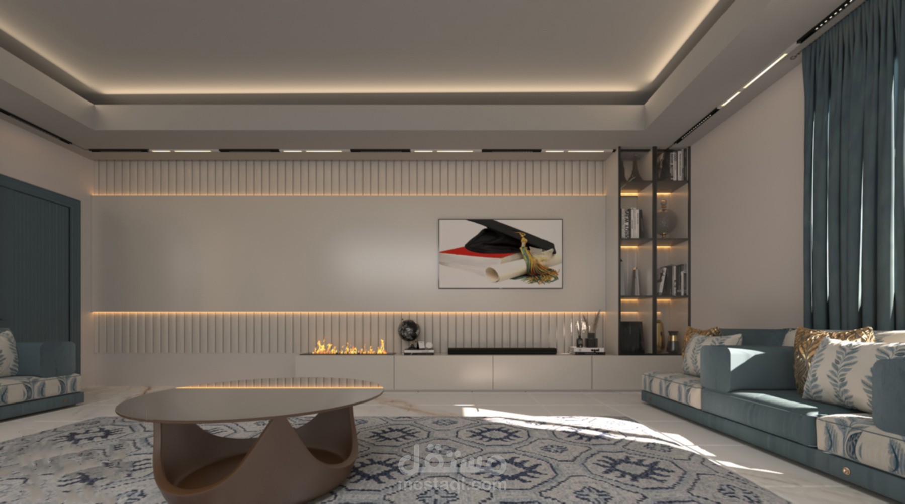 تصميم صالة معيشة