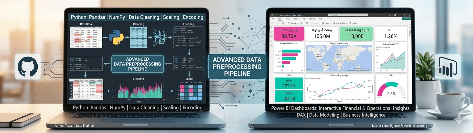 تحليل واستعراض البيانات التفاعلية باستخدام Power BI