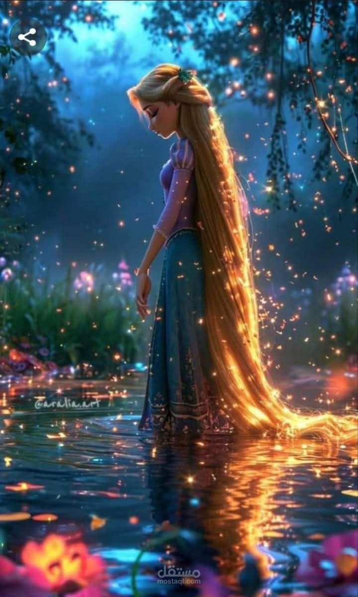 تمثيل صوتي ودبلجة كرتون - شخصية Rapunzel