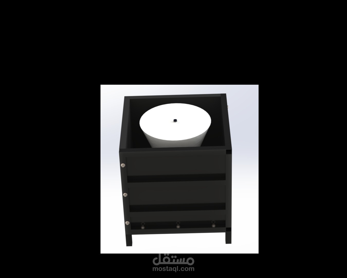 صميم قالب صب صناعي باستخدام SolidWorks