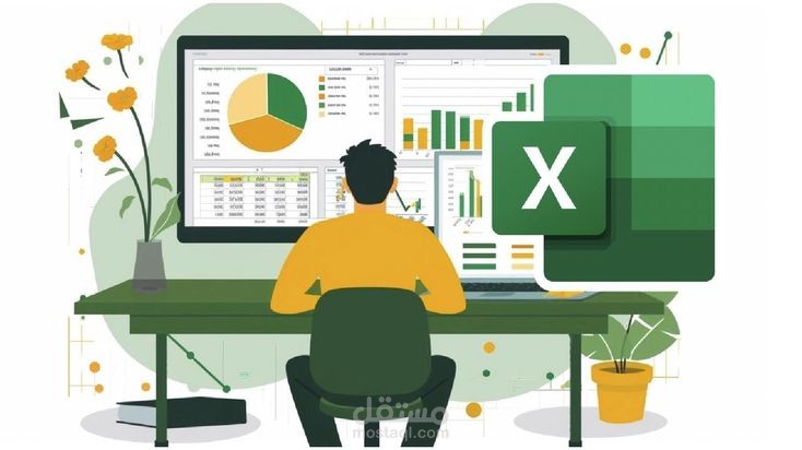 تحليل بيانات Excel وإنشاء Dashboards احترافية وتقارير تفاعلية