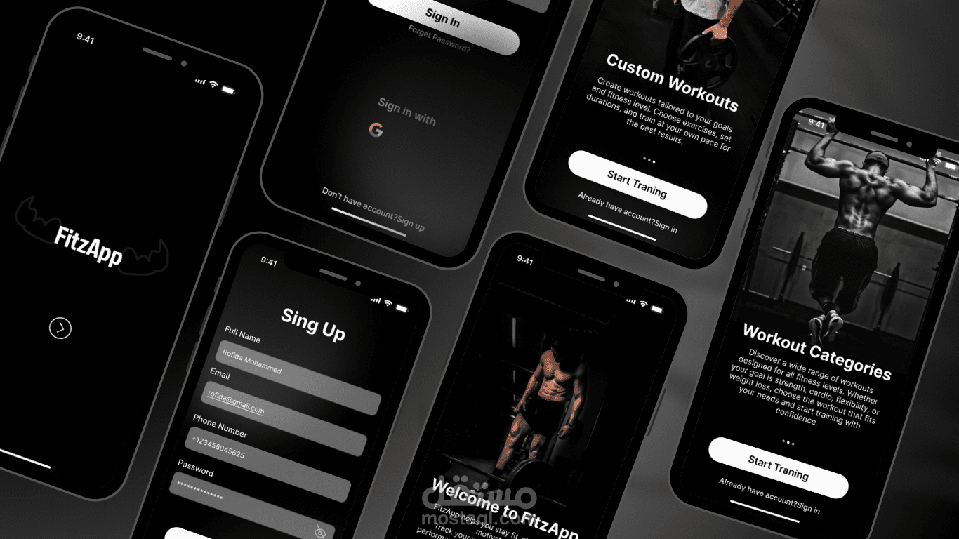 قمت بتصميم واجهات وتجربة مستخدم (UI/UX) لتطبيق جيم، مع التركيز على السلاسة، الجاذبية البصرية، وتحفيز المستخدم