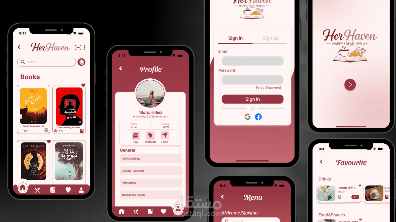 قمت بتصميم واجهات وتجربة مستخدم (UI/UX) لتطبيق ورك سبيس، مع التركيز على السلاسة، الجاذبية البصرية، وتحفيز المستخدم