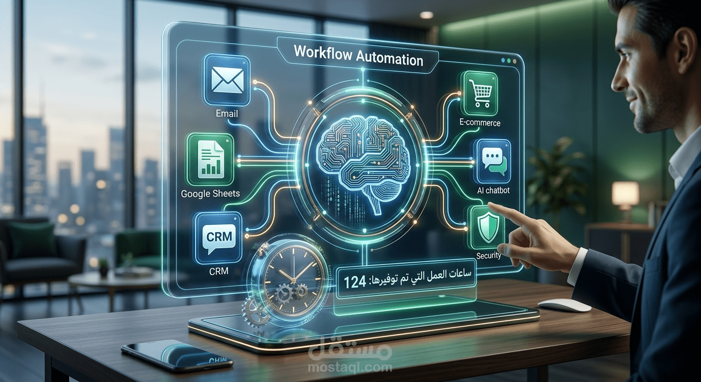 تصميم وتنفيذ أنظمة أتمتة العمليات (Workflow Automation) باستخدام n8n