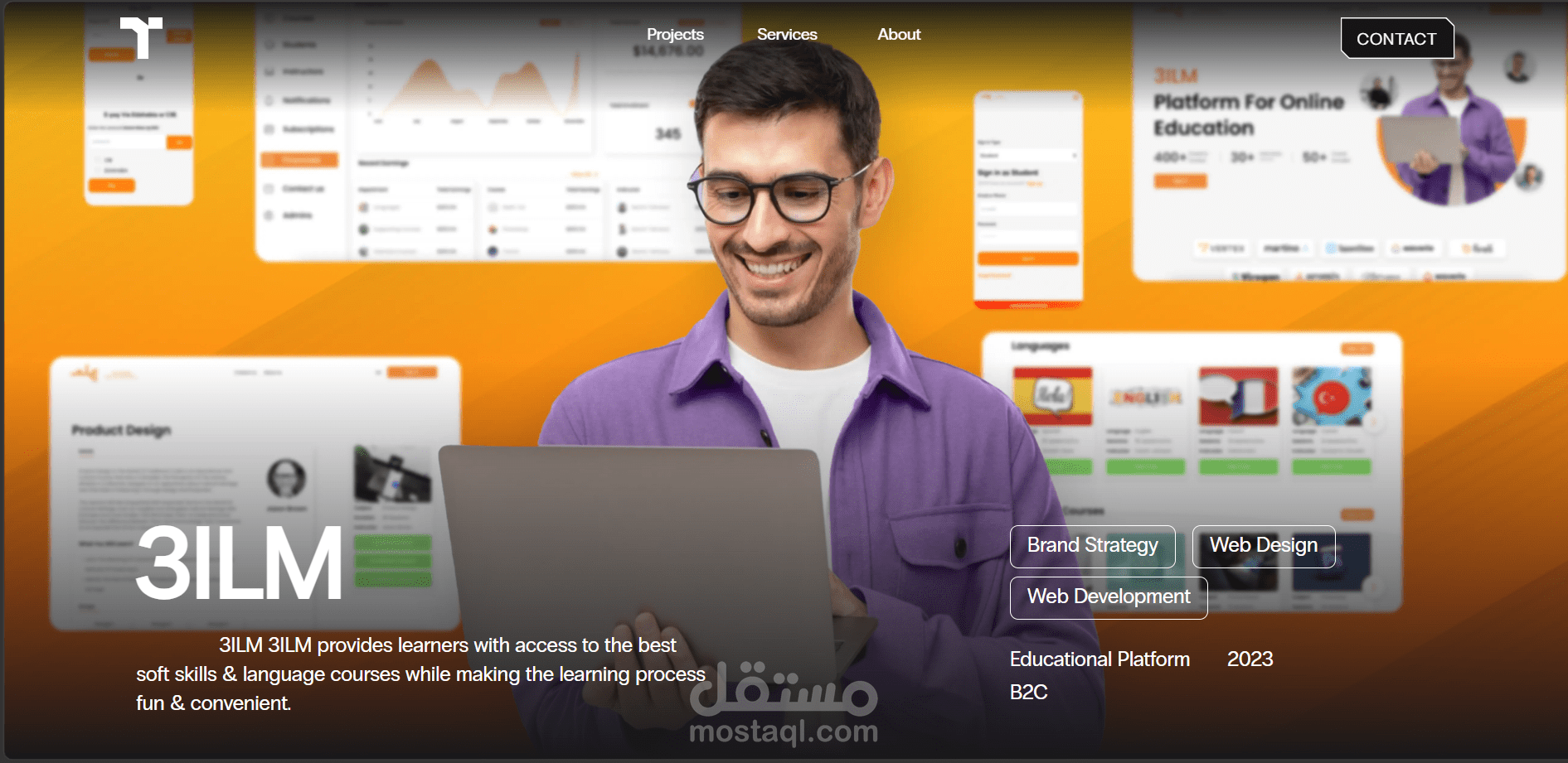 3ILM: تصميم تجربة المستخدم وواجهة المستخدم وتطوير الويب الكامل