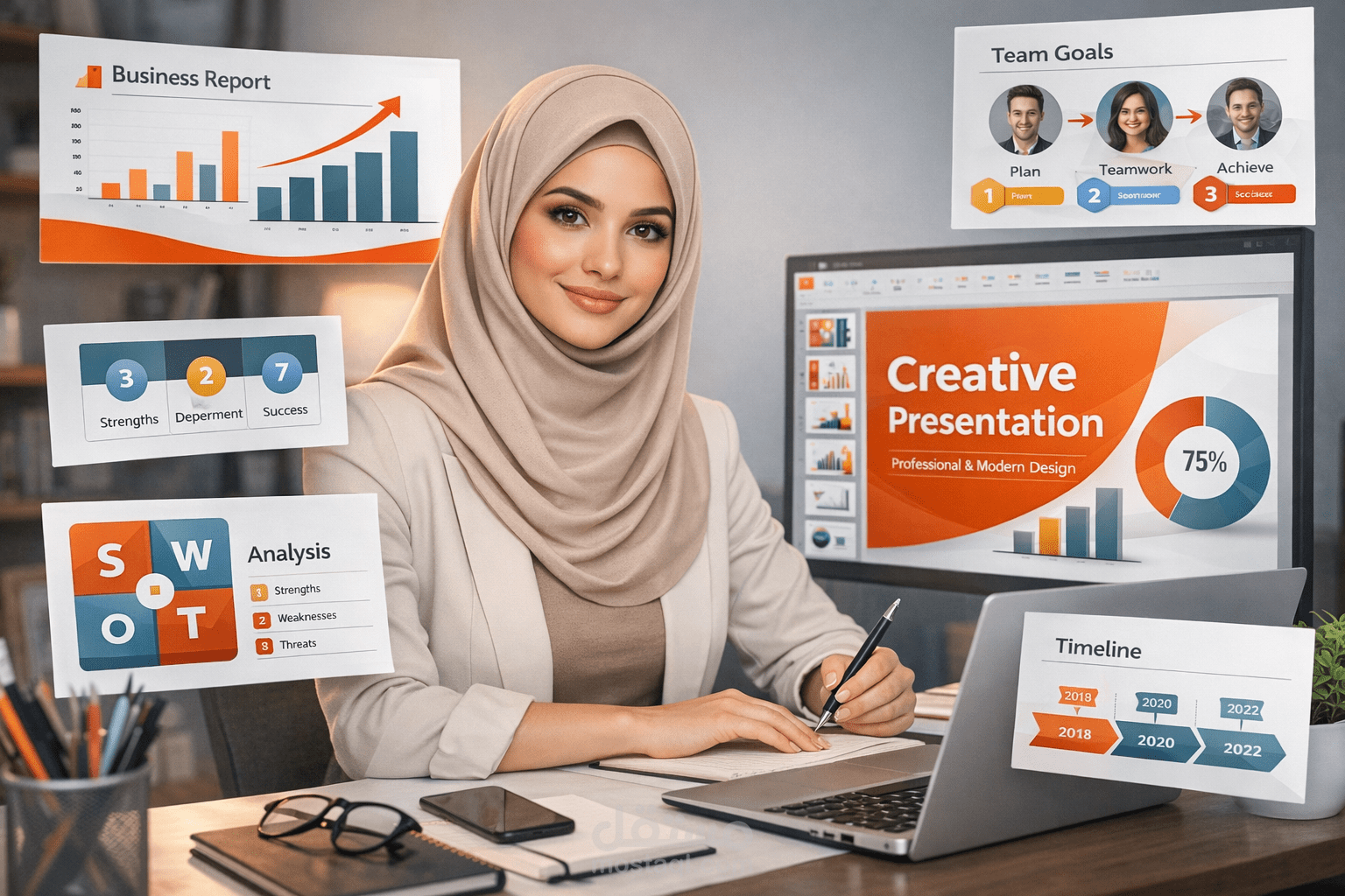 تصميم عروض تقديمية لجهات خارجية