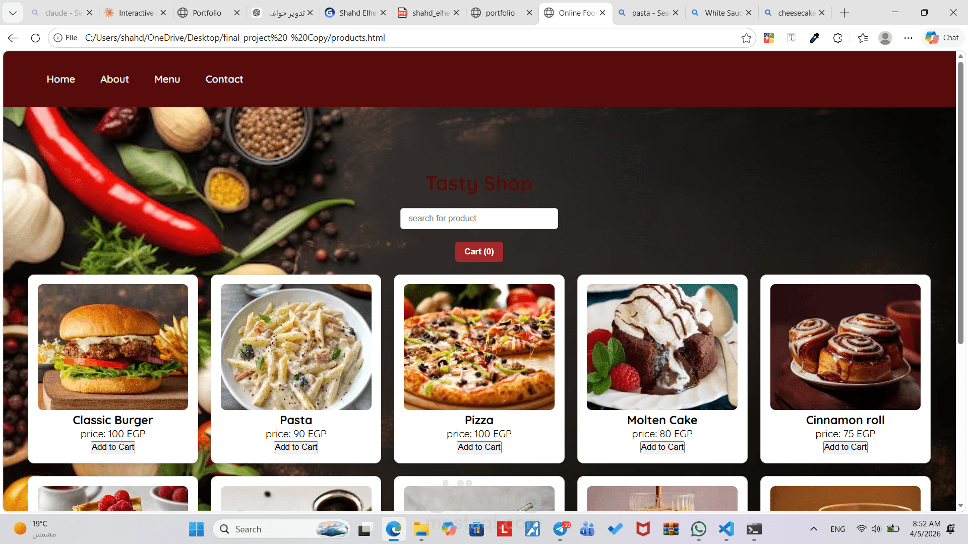 Restaurant Website