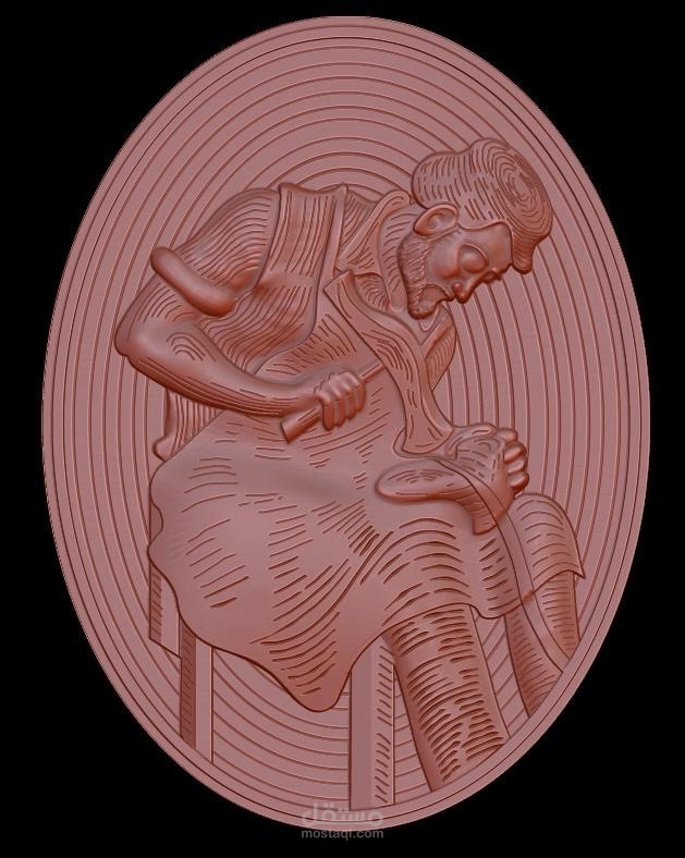 روح الحرفة" - نحت بارز ثلاثي الأبعاد