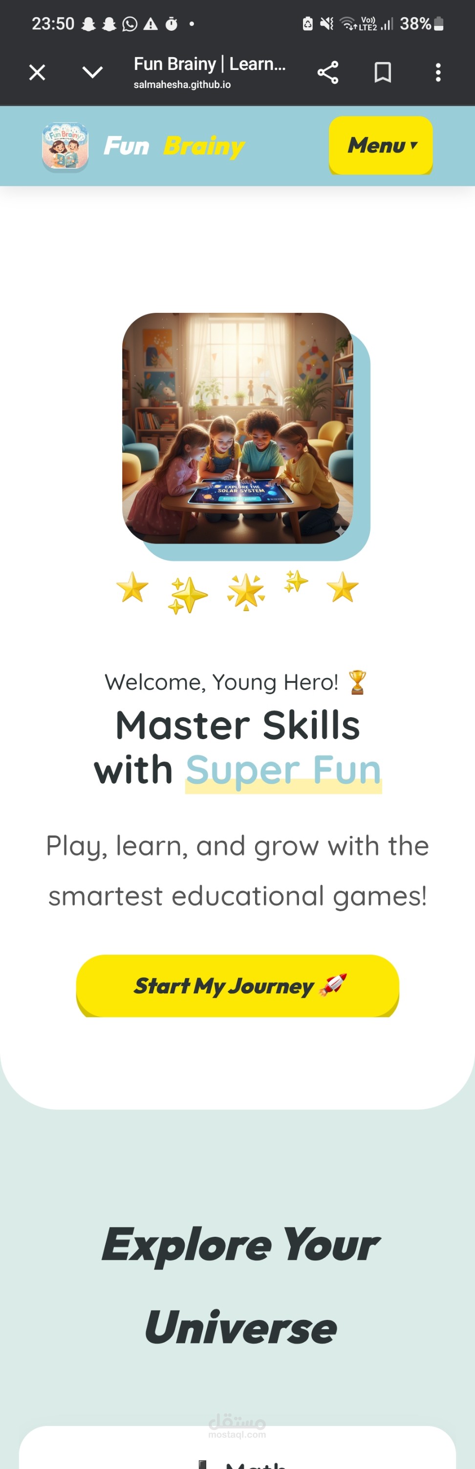 Responsive plattform for kids