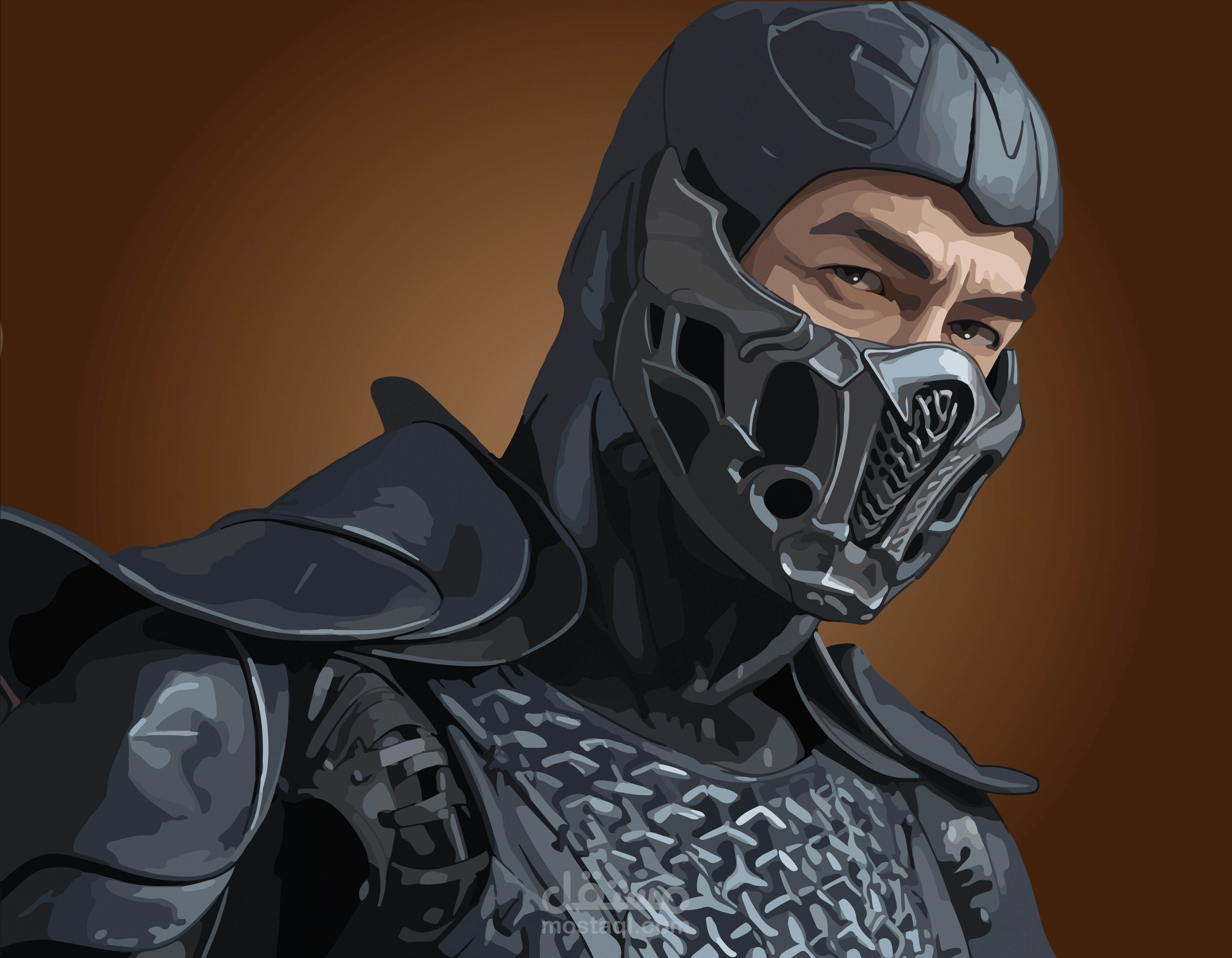 تصميم شخصية بأسلوب الفيكتور (Vector Art) - ساب زيرو