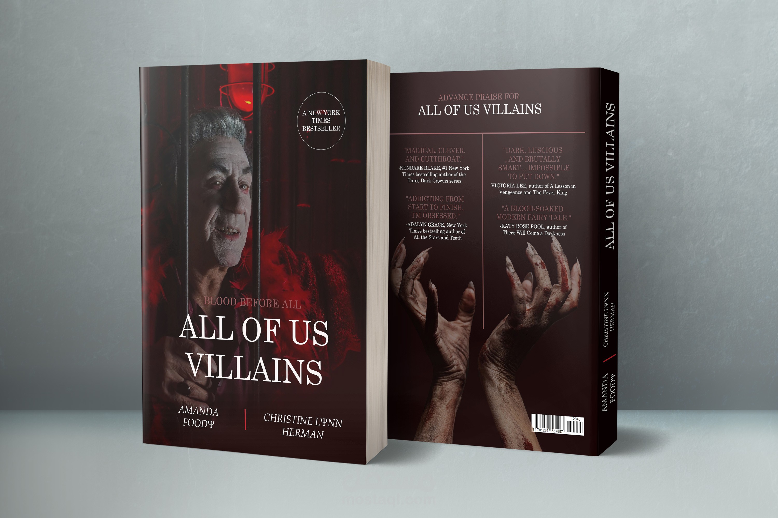 تصميم غلاف كتاب (All of us Villains)