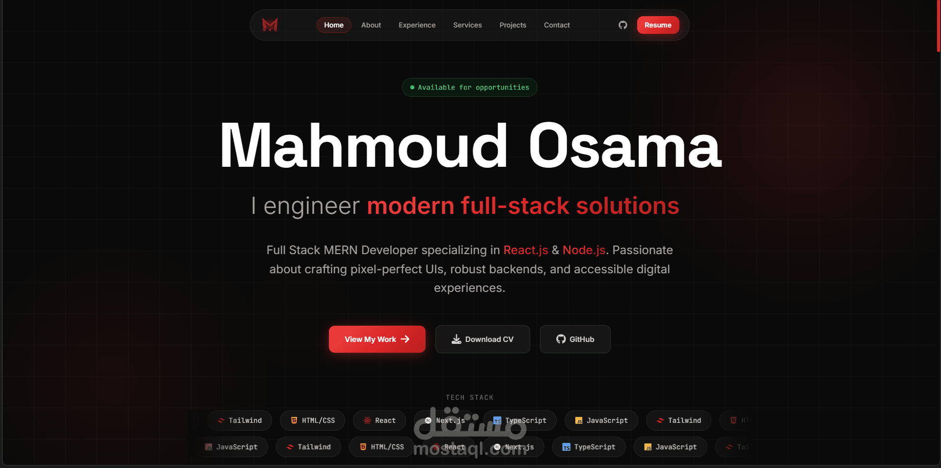 عمل Portfolio إحترافي وعصري