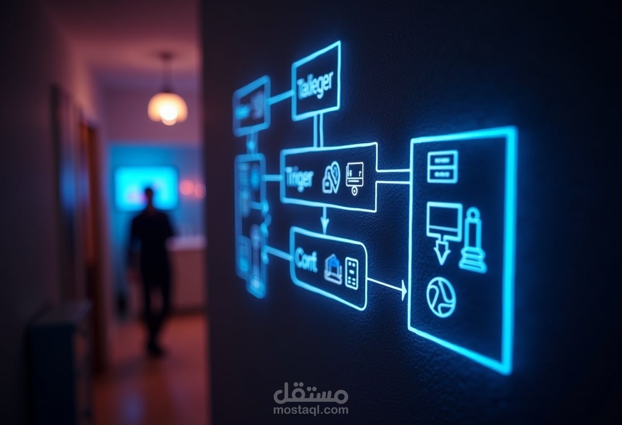 تحليل أداء نظام التشغيل الآلي للمنزل الذكي