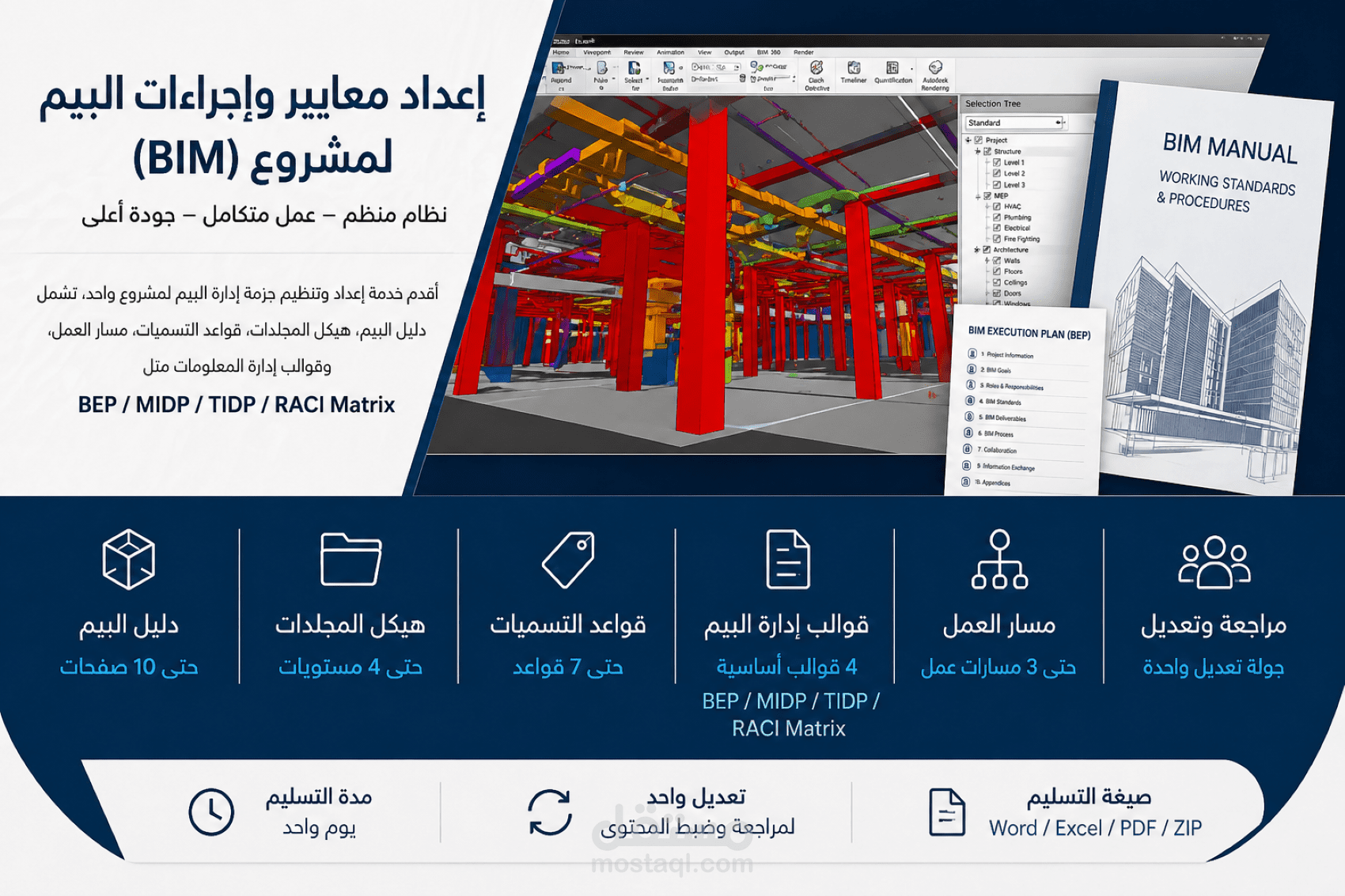 أخصائي إدارة وتنسيق بيم وتطوير معايير العمل