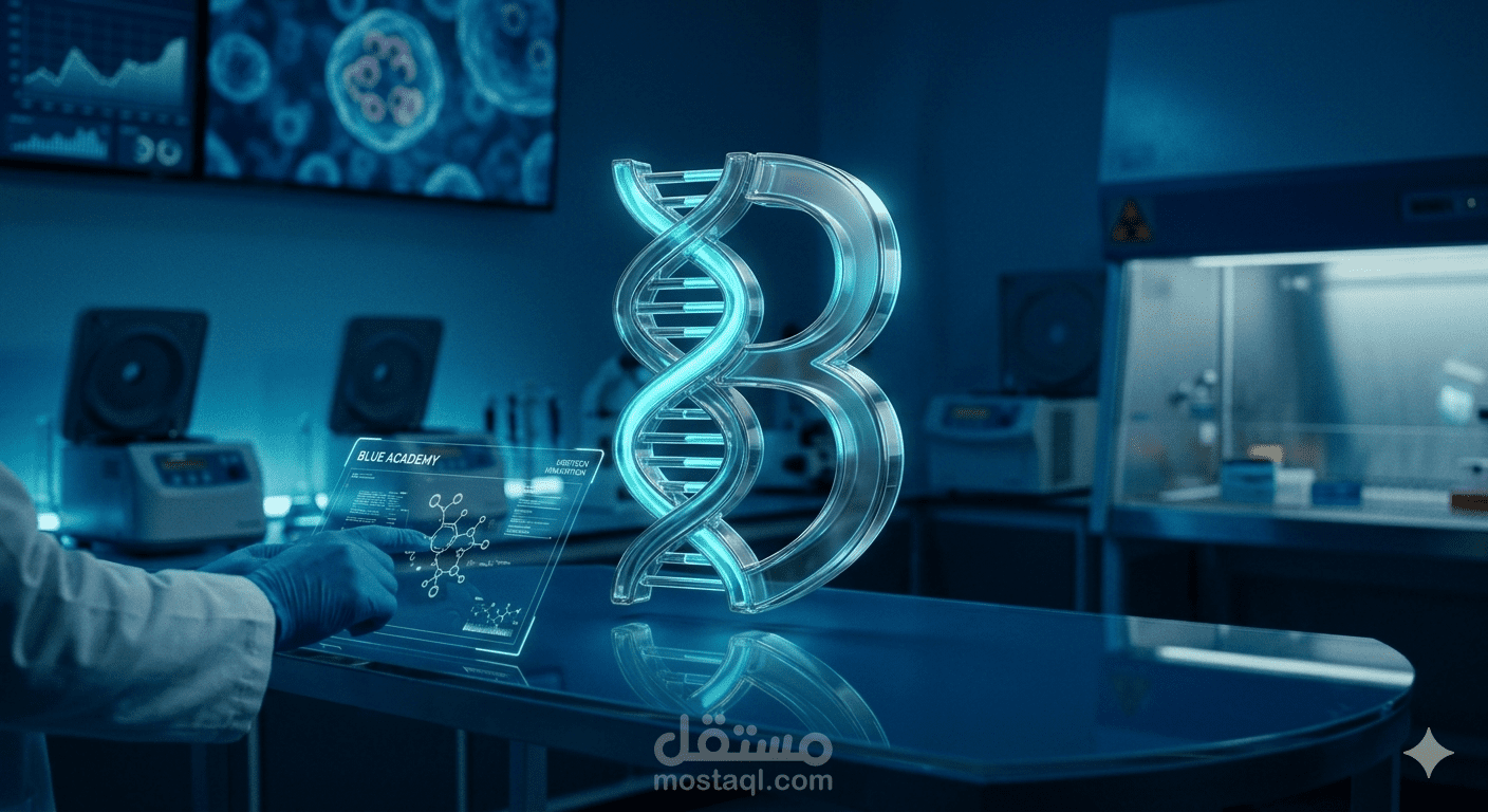 تصور بصري سينمائي لمنصة"Blue Academy"التعليمية الطبية.