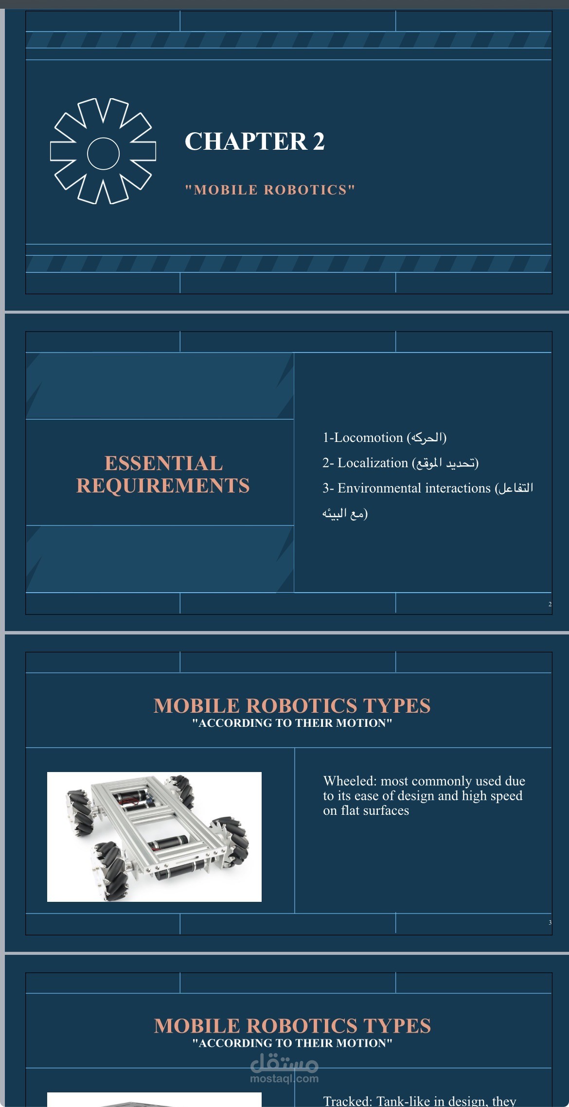 تصميم وتنسيق عروض تقديمية (PowerPoint) احترافية للمشاريع التقنية