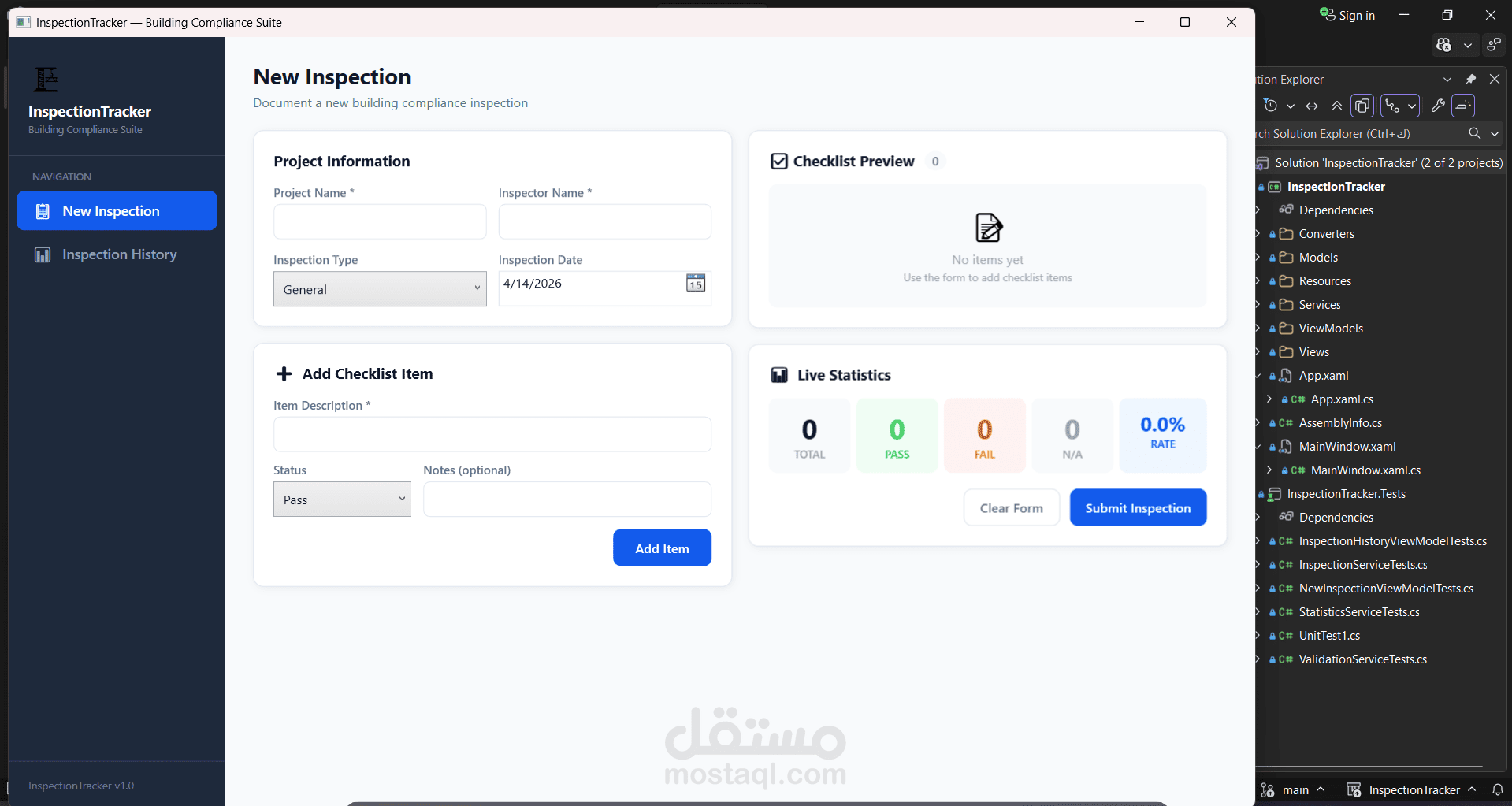 Inspection Tracker