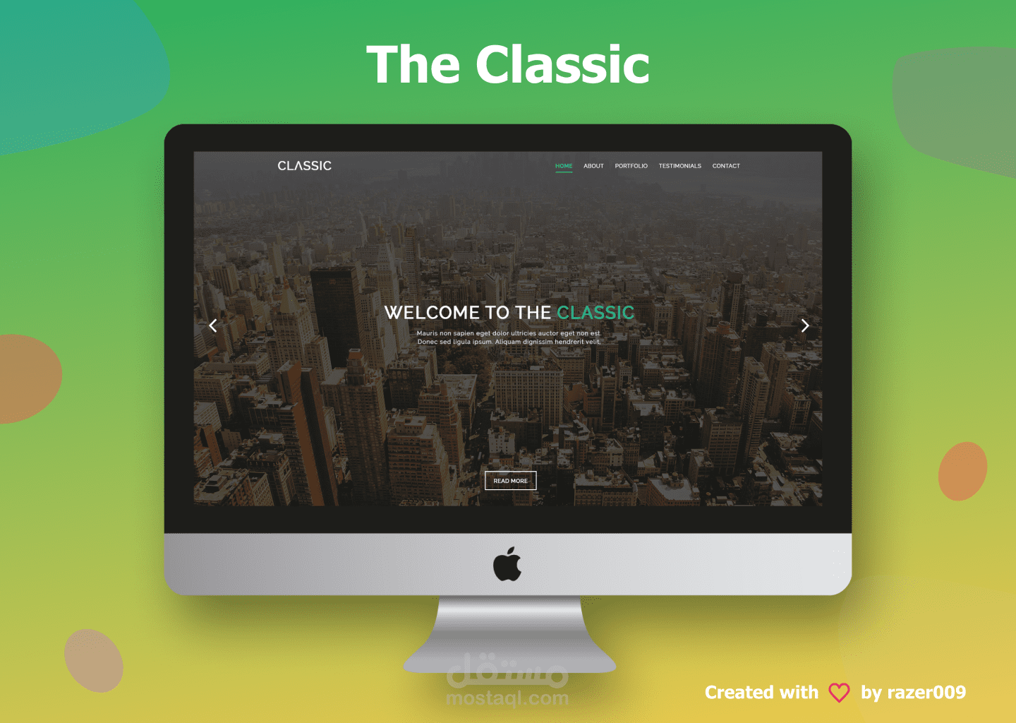 تصميم لموقع Classic