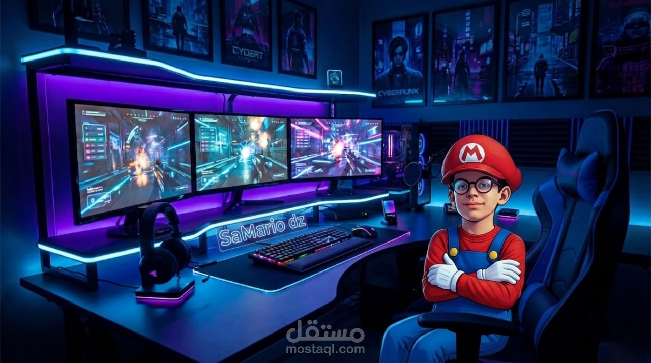 تصميم خلفيات استوديو افتراضية بدقة عالية لصناع المحتوى بالذكاء الاصطناعي