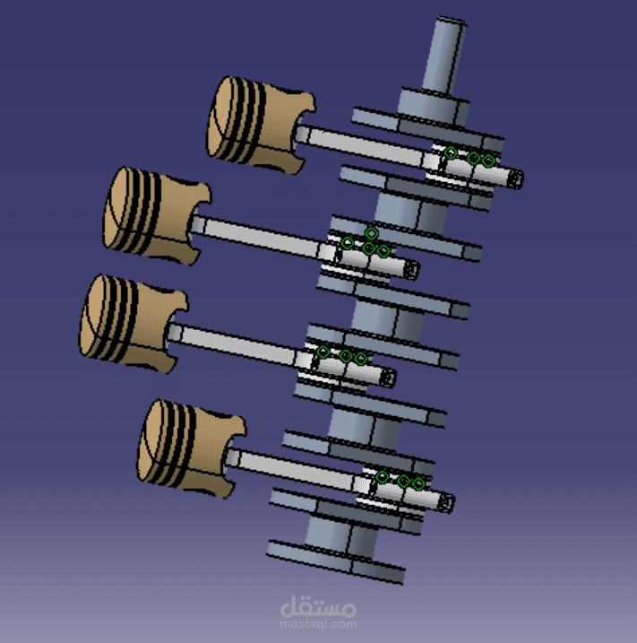 Modélisation d'un moteur 4 cylindres sur CATIA V5